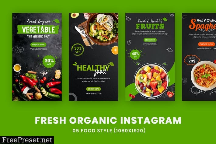 Fresh Organic Banner Instagram Post