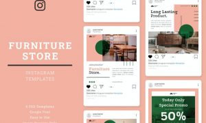 Furniture Store Instagram Post Template YAKWYW4
