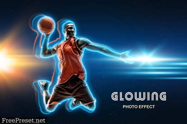 Glowing Outline Photo Effect QVU48NA