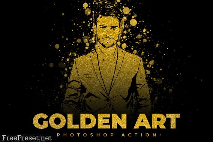 Golden Art Photoshop Action