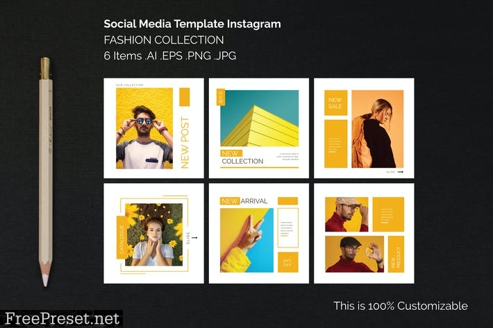 Instagram Square Templates Fashion Collection LF6878L