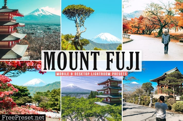 Mount Fuji Mobile & Desktop Lightroom Presets