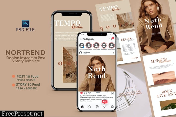 NORTREND - Fashion Instagram Template LCX4DLB