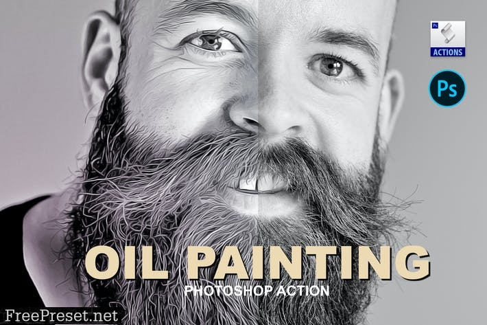 Oil Painting | Photoshop action NNZZ6Z6