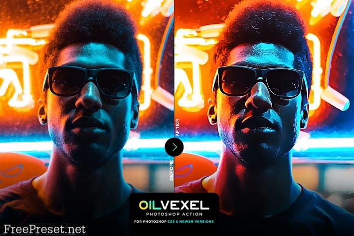 Oil Vexel Photoshop Action 5Y95UXR