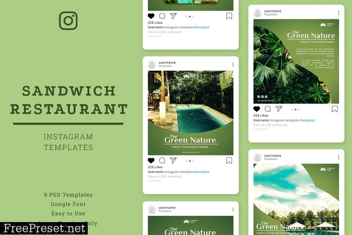 Resort Instagram Post Template ZTG635H