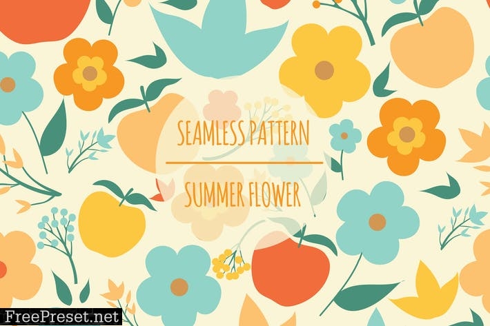 Summer Flower – Seamless Pattern  AHFM9BA
