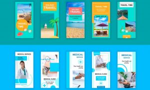 Travel and Medical Instagram Stories Template 8UF787T