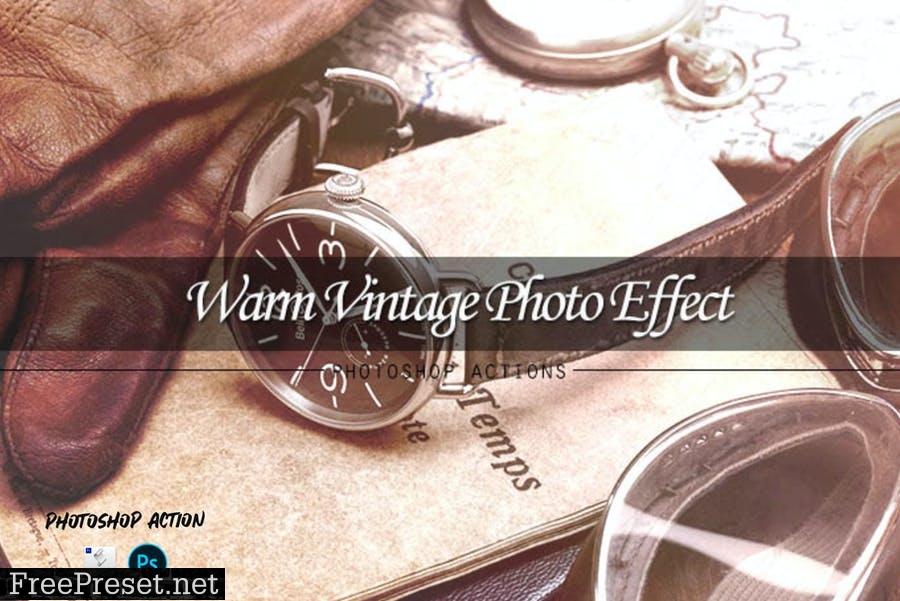 Warm vintage | PSD action LRRQGH3