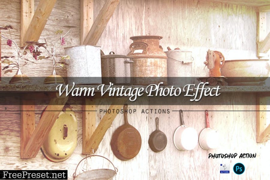 Warm vintage | PSD action LRRQGH3