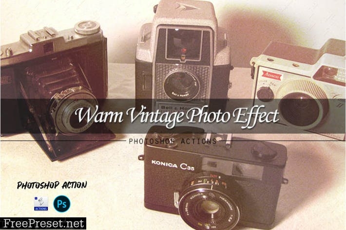 Warm vintage | PSD action LRRQGH3