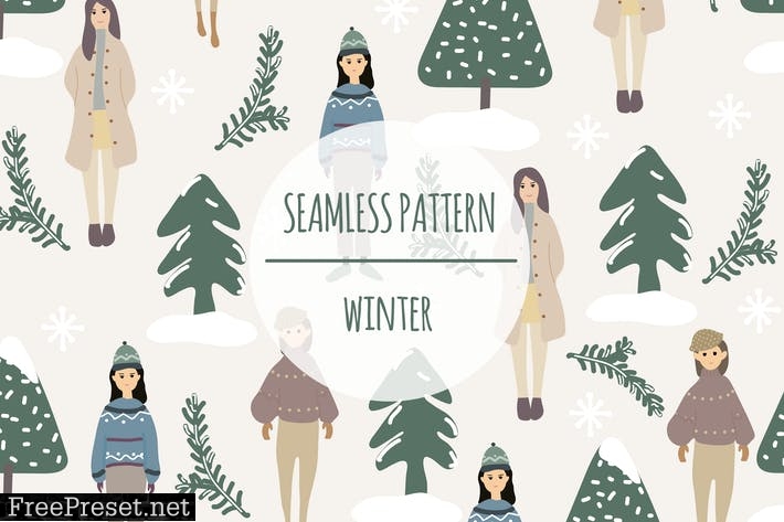 Winter – Seamless Pattern 978VAE7