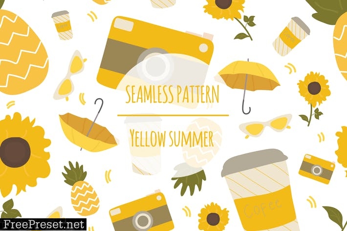 Yellow Summer – Seamless Pattern LSZ6J4Q