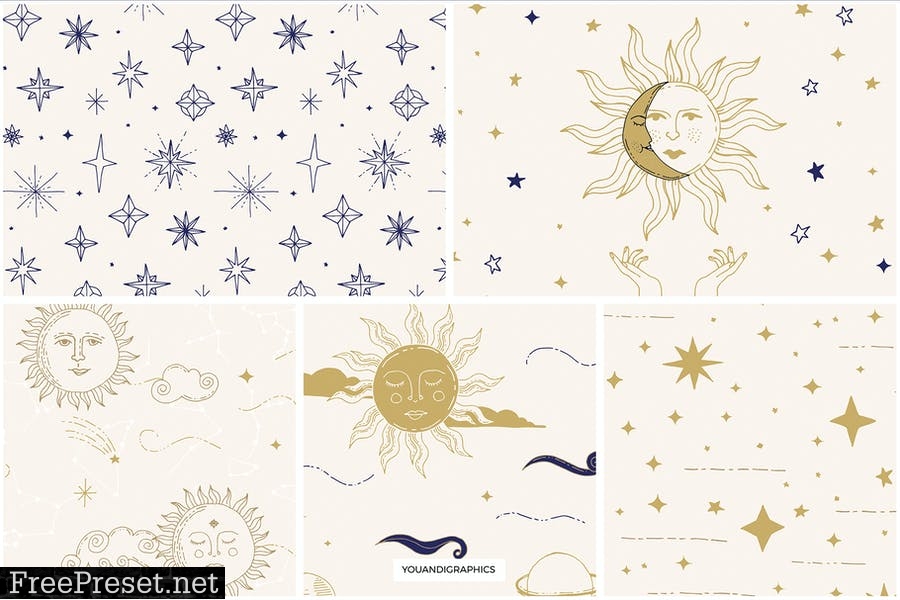 Celestial Patterns & Illustrations 35NFPDP