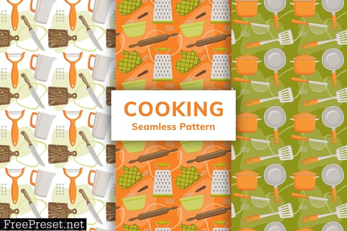 Cooking Seamless Pattern QRARYDT