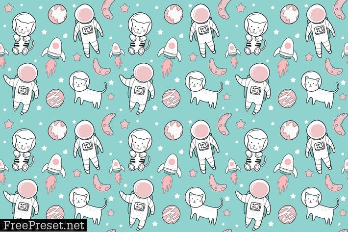 cute astronaut pattern SCG5YRL