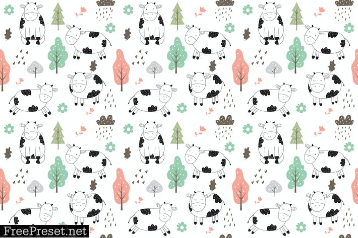 cute cow pattern U7N68XU