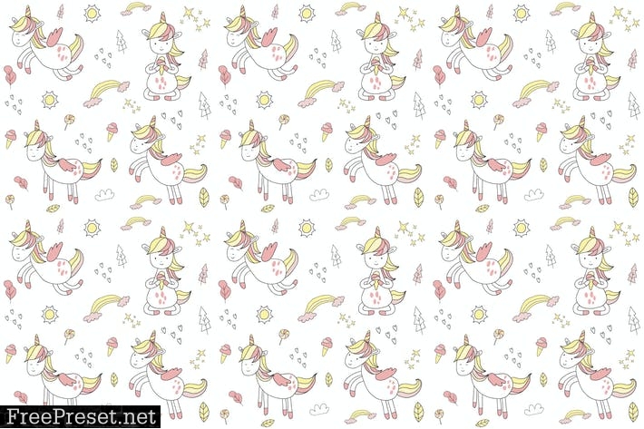 cute unicorn pattern LJQHX6A