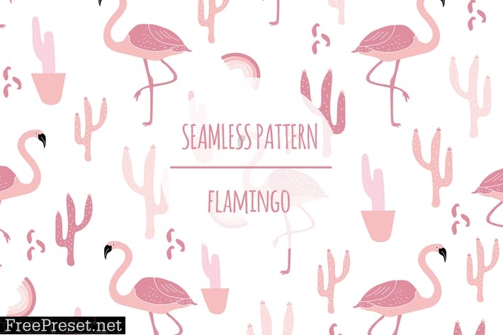 Flamingo – Seamless Pattern M2Z4QLX