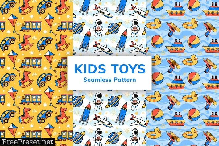 Kids Toys Seamless Pattern CDJQ6WU