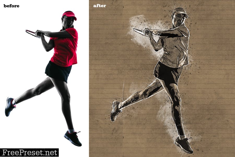 Kraft Sketch Photoshop Action - Pencil Effect NKEQTR7