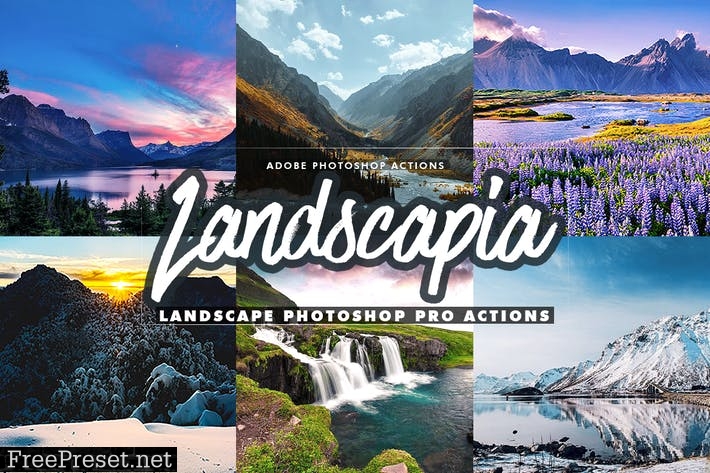 Landscapia Photoshop PRO Actions XF7UYD8