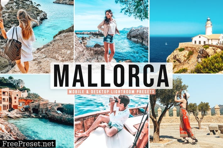 Mallorca Mobile & Desktop Lightroom Presets