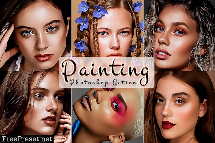 Portrait Painting Photoshop Actions