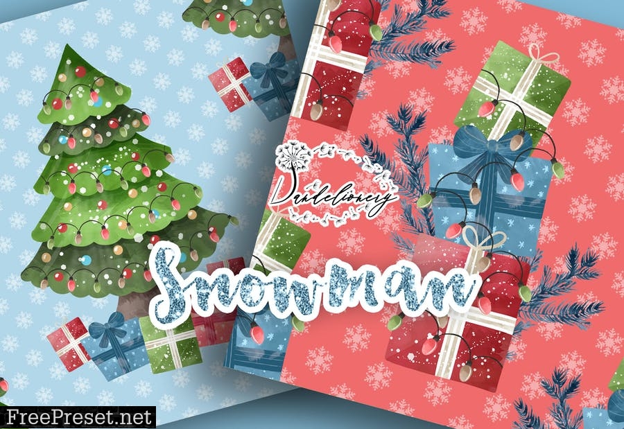 Snowman digital paper pack 85Y3GGM