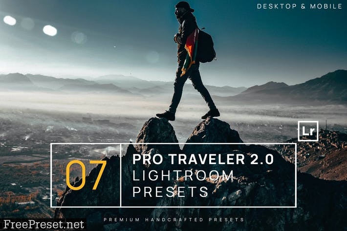 7 Pro Traveler 2.0 Lightroom Presets + Mobile