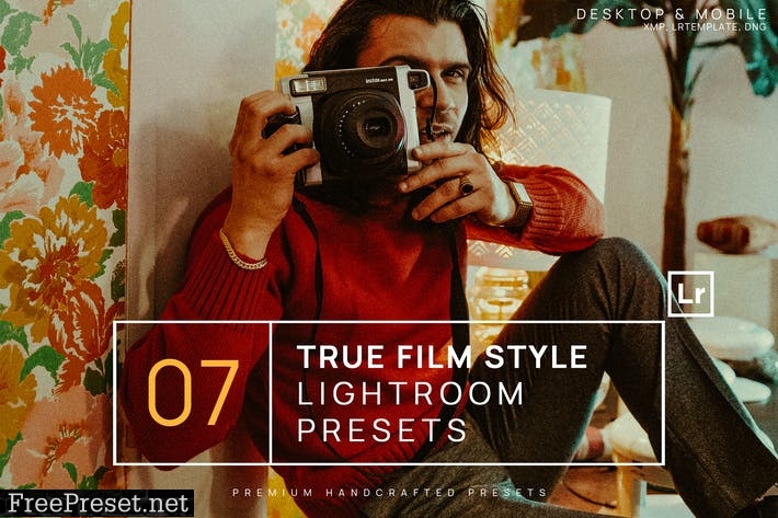 7 True Film Style Lightroom Presets + Mobile