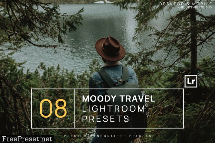 8 Moody Travel Lightroom Presets + Mobile