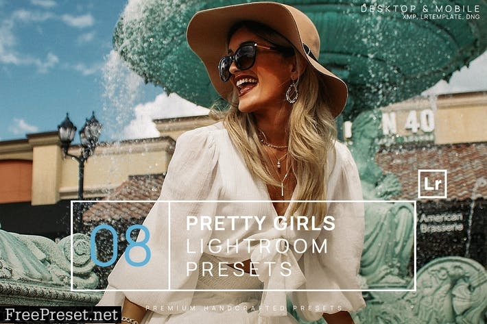 8 Pretty Girls Lightroom Presets + Mobile