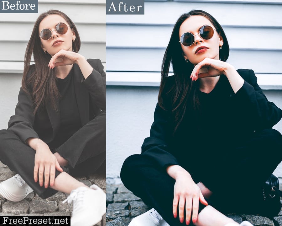 Black Tones Portrait Lightroom Presets Mobile & PC