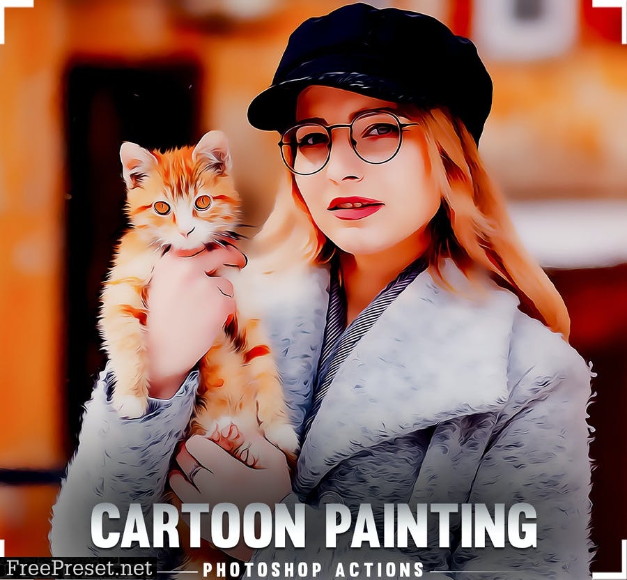 Cartoon Painting Photoshop Action PZ78PU5