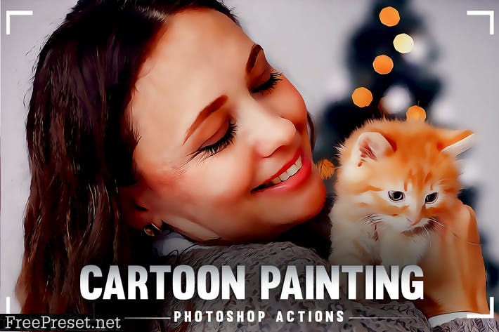 Cartoon Painting Photoshop Action PZ78PU5