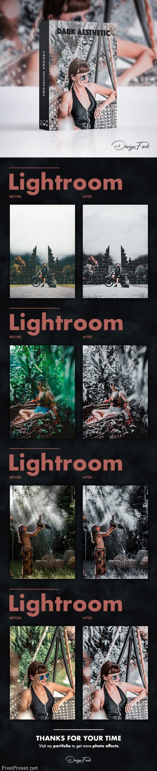 Dark Aesthetic Lightroom Preset 30161362