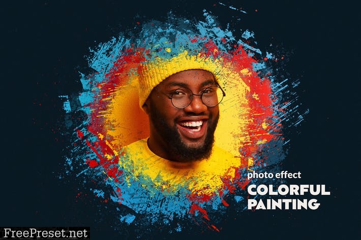 Paint Splatters Photo Effect