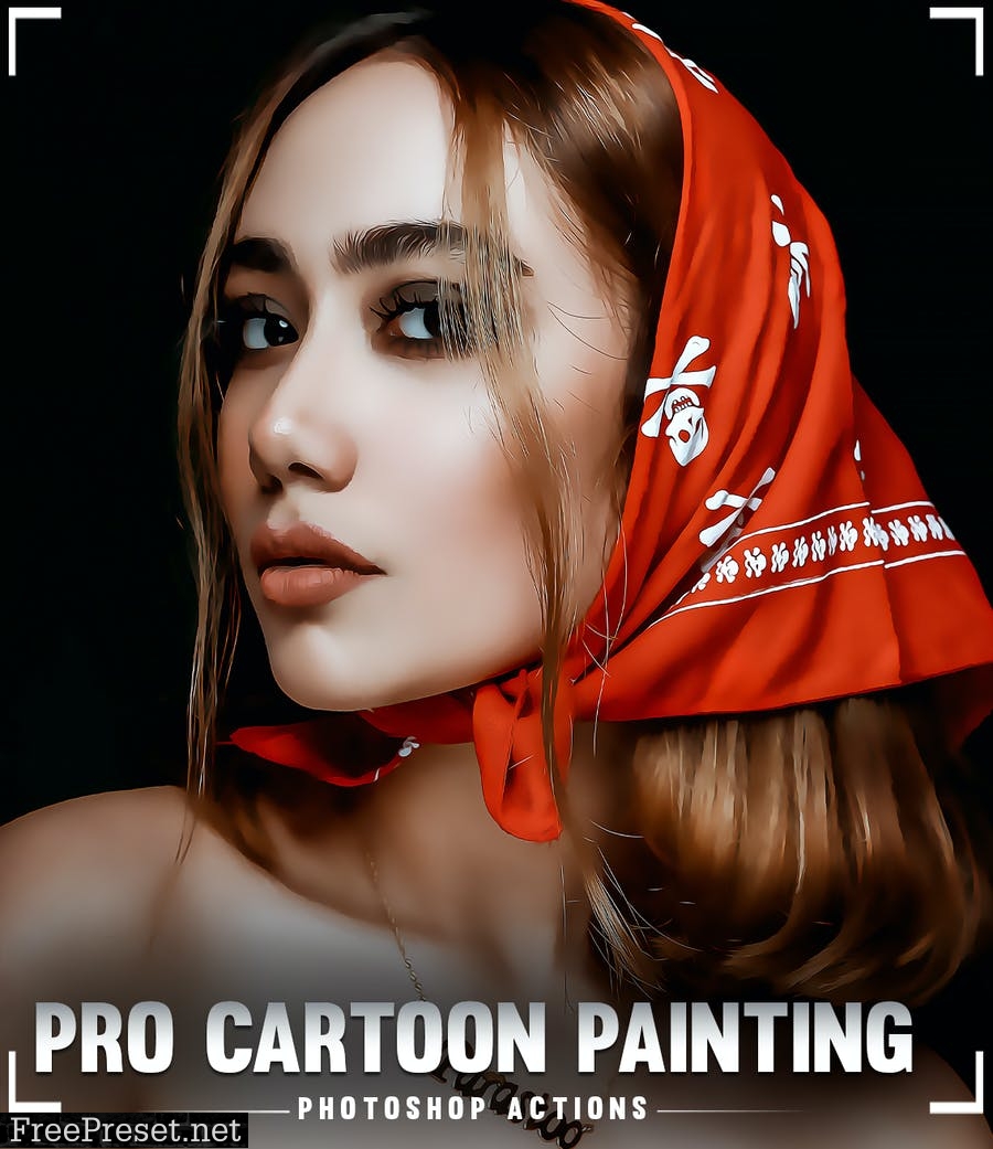 PRO Cartoon Painting Photoshop Action 5T3HHJC