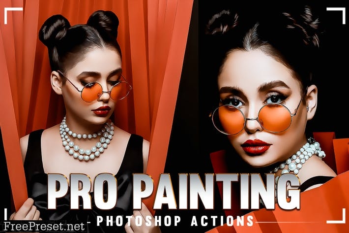 PRO Cartoon Painting Photoshop Action 5T3HHJC