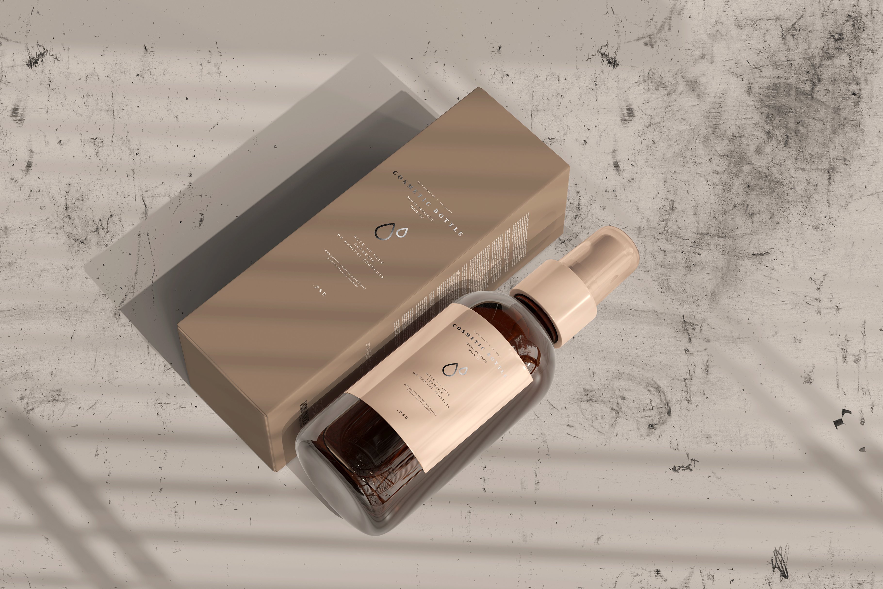 Download Amber Cosmetic Spray Bottle Mockup 5990014