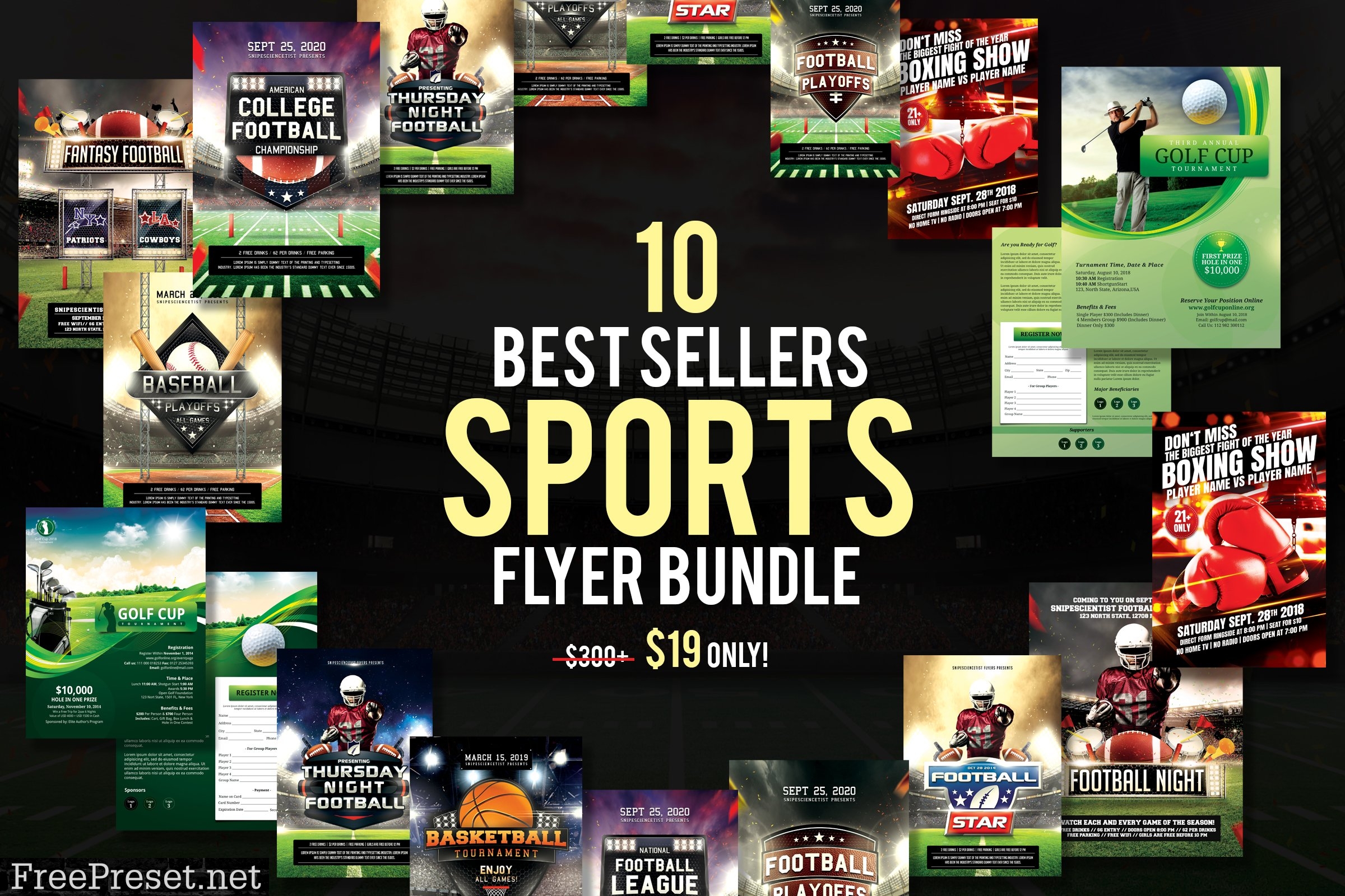 10 Best Sellers Sports Flyer Bundle 3152664