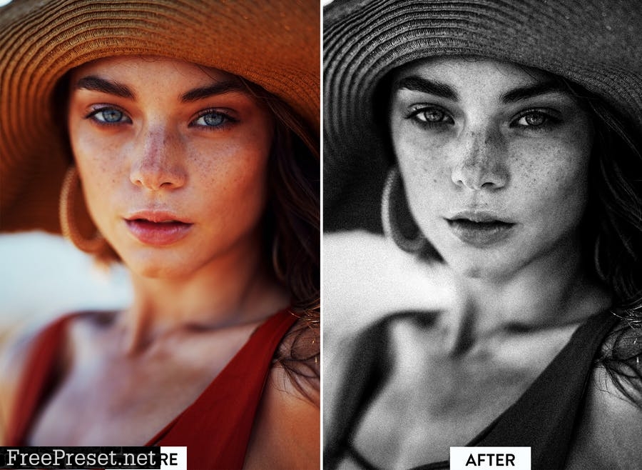 10 Black and White Portrait Lightroom Preset