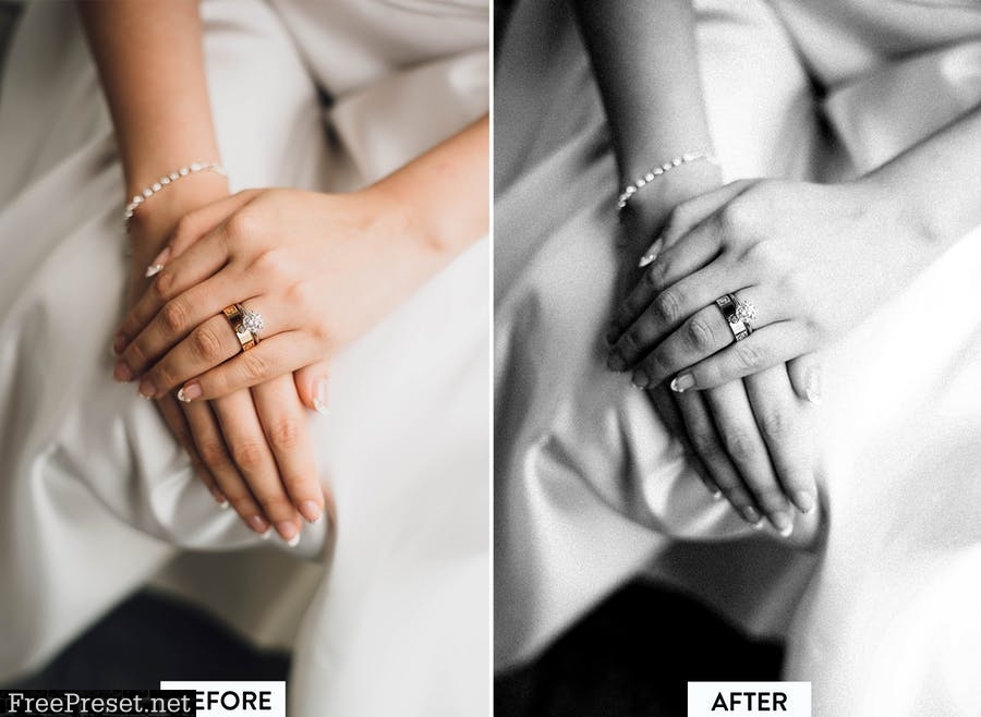 10 Black and White Wedding Lightroom Preset