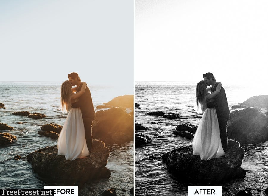 10 Black and White Wedding Lightroom Preset