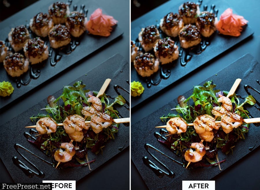 10 Dark Food Lightroom Preset