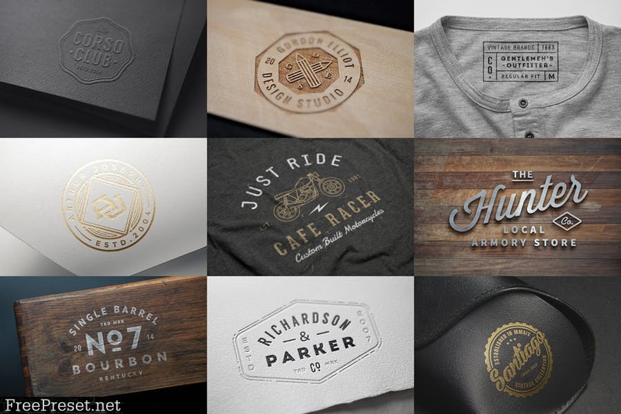 10 Logo/Badge Mock-Ups Vol.1