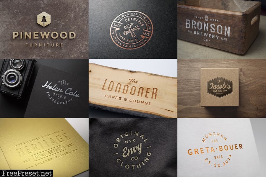 10 Logo/Badge Mock-Ups Vol.3