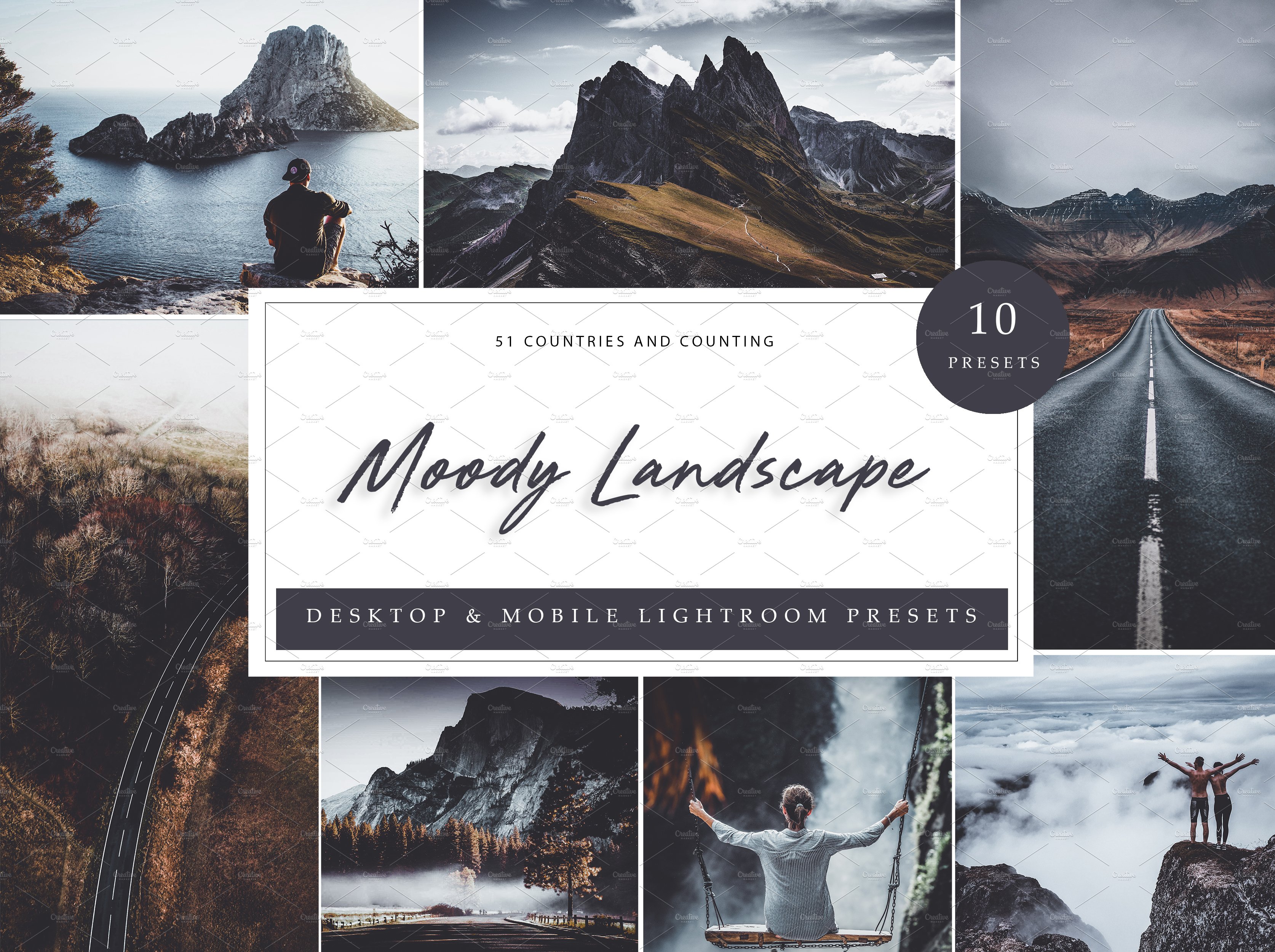 10 x Lightroom Moody Landscape 5962629