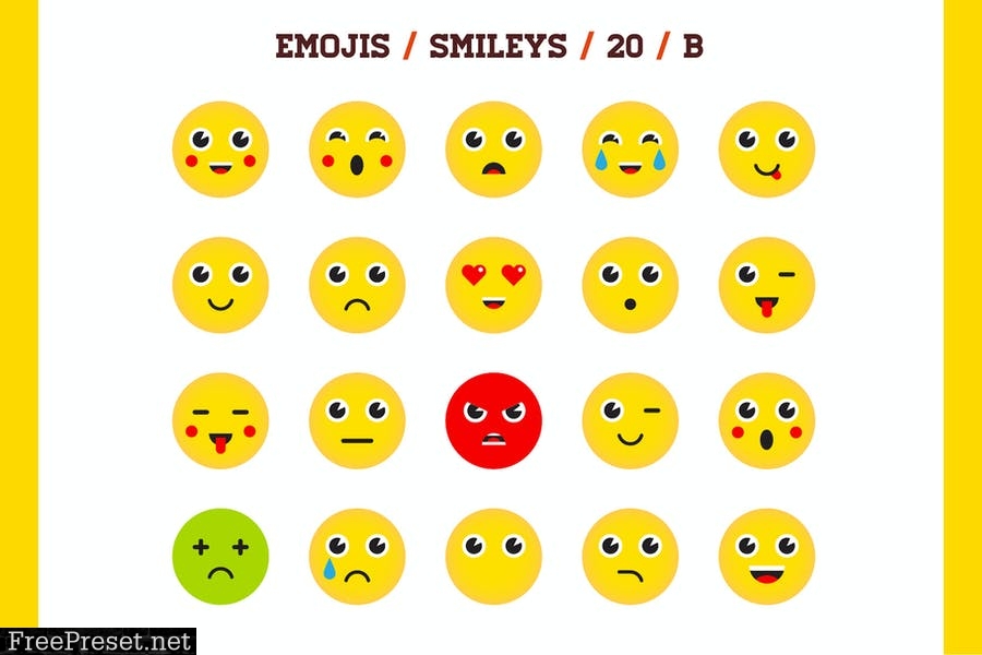 100 Emoji & Smiley Bundle Pack Vol 2 2XCMKR6